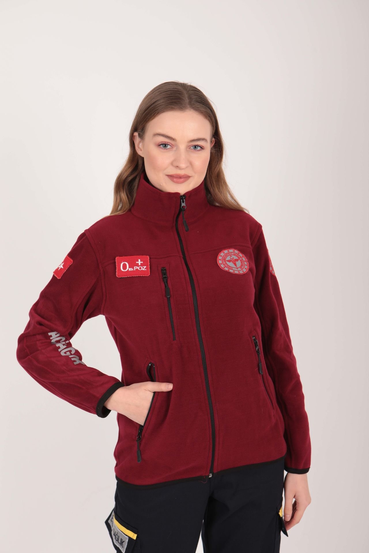 Yeni Bordo 112 Acil Sağlık Polar (Unisex)