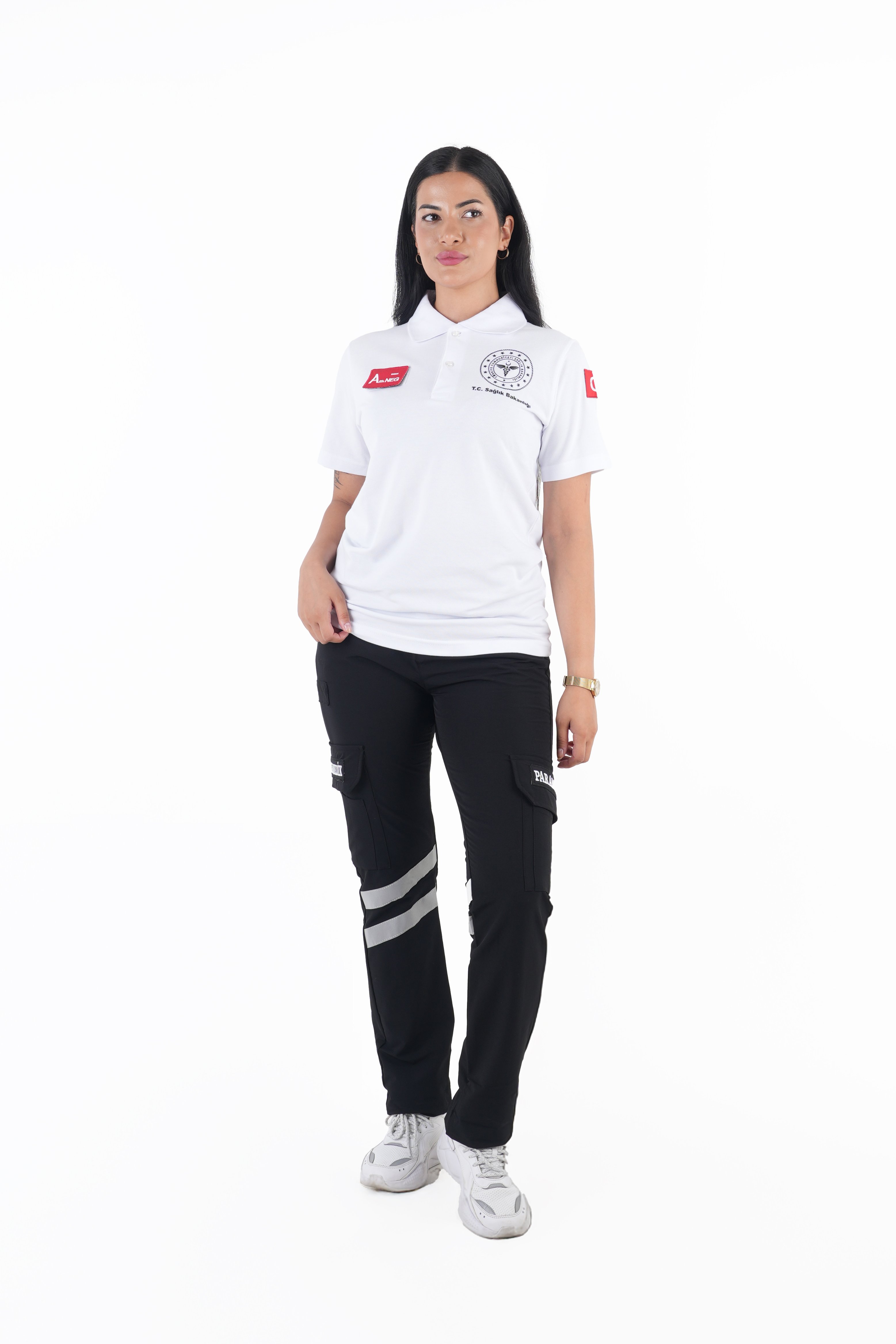 Sağlık Bakanlığı 112 Acil Beyaz Lacost Kısa Kol (Unisex)