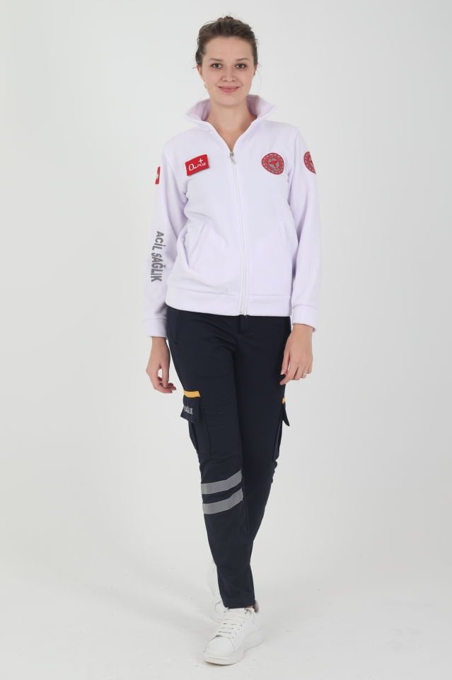 Yeni Acil Sağlık Beyaz Polar (Unisex)