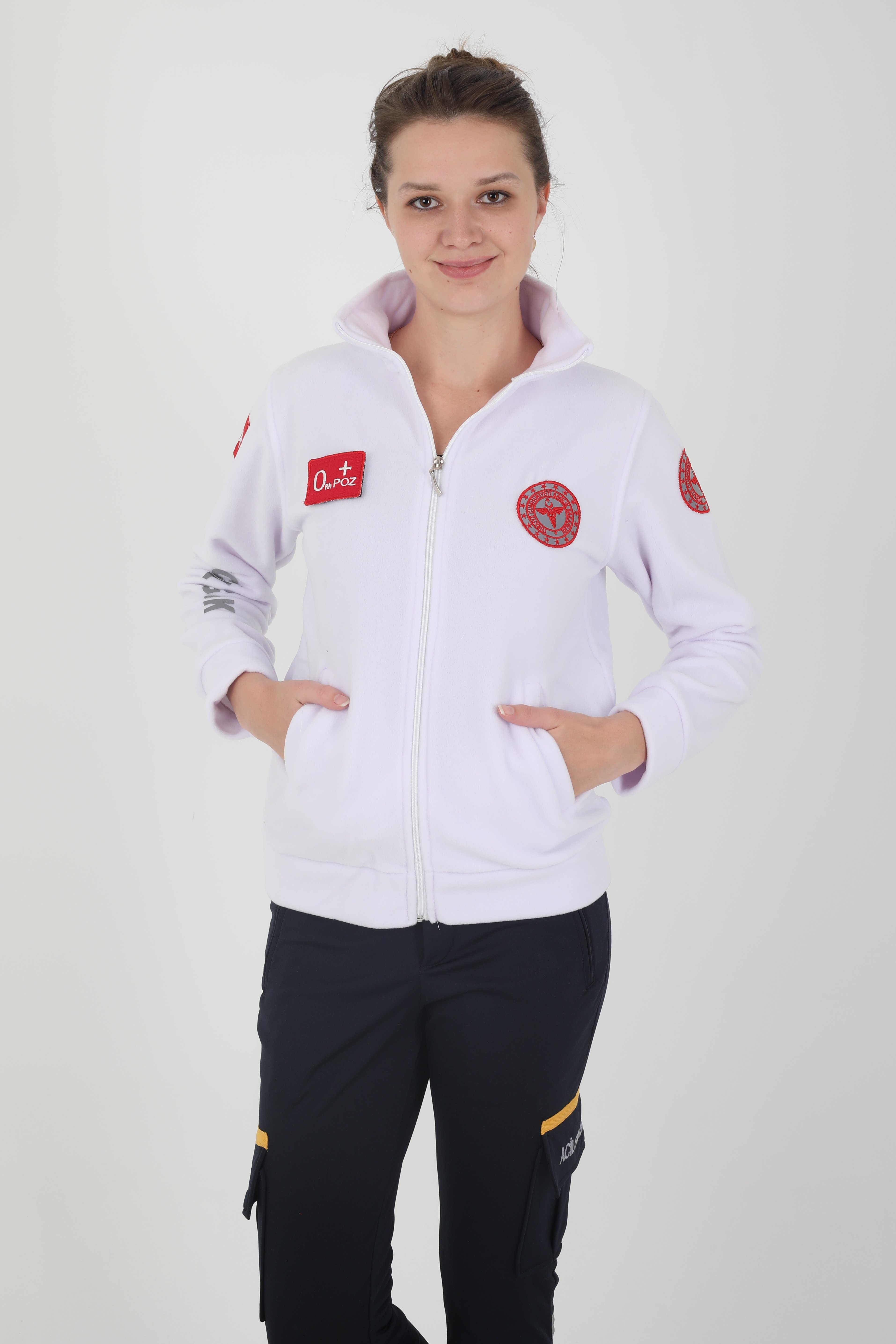 Yeni Acil Sağlık Beyaz Polar (Unisex)