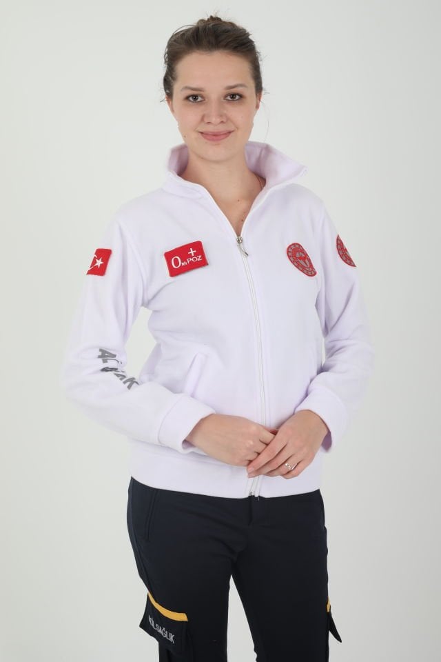 Yeni Acil Sağlık Beyaz Polar (Unisex)