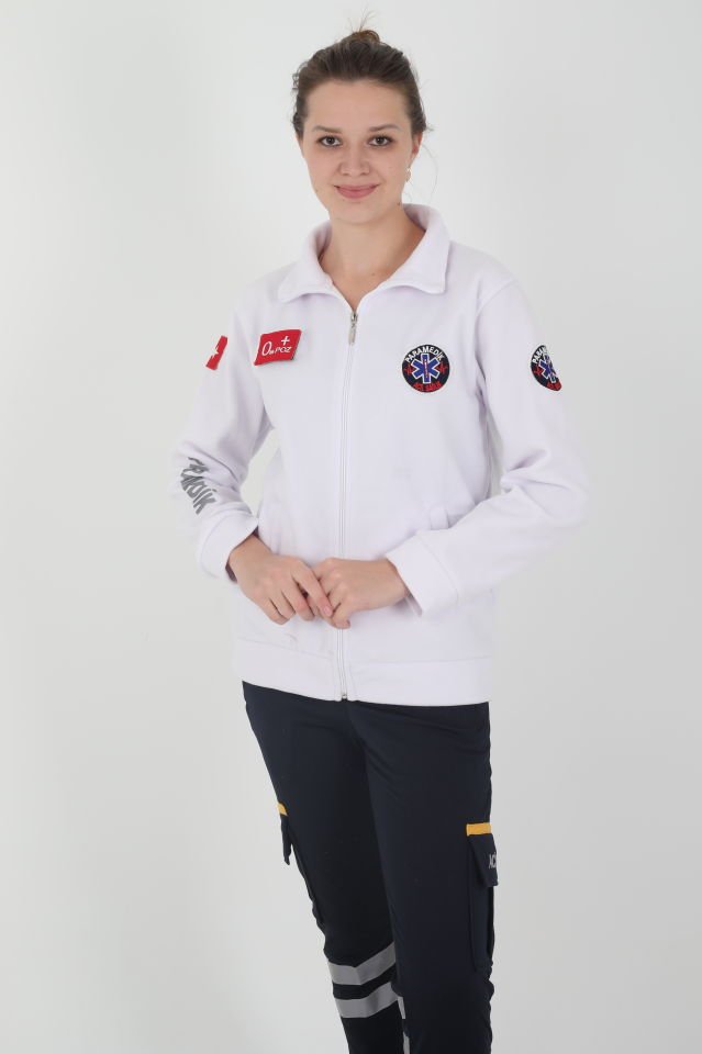 Yeni Paramedik Beyaz Polar (Unisex)