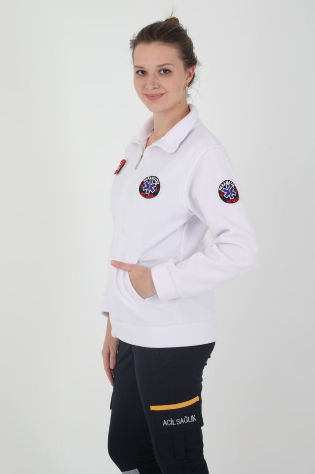 Yeni Paramedik Beyaz Polar (Unisex)