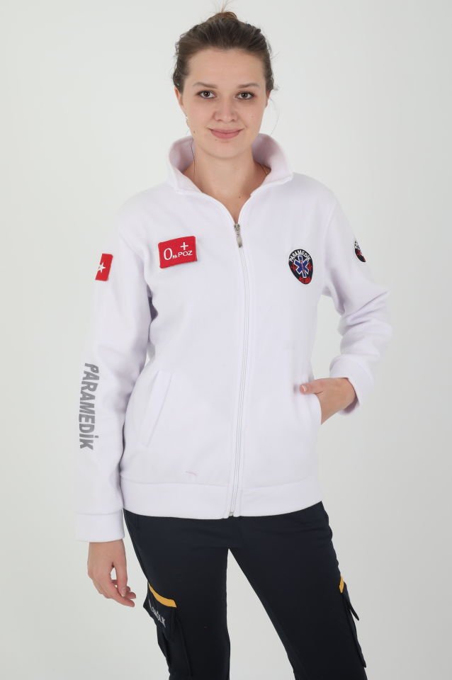 Yeni Paramedik Beyaz Polar (Unisex)