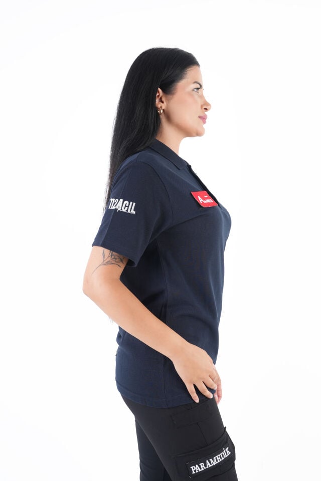 Sağlık Bakanlığı 112 Acil Lacivert Lacost T-shirt (Unisex)