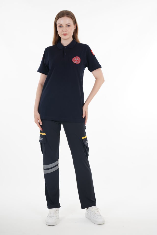 112 Acil Çağrı Merkezi Lacivert Lacost T-shirt (Unisex)