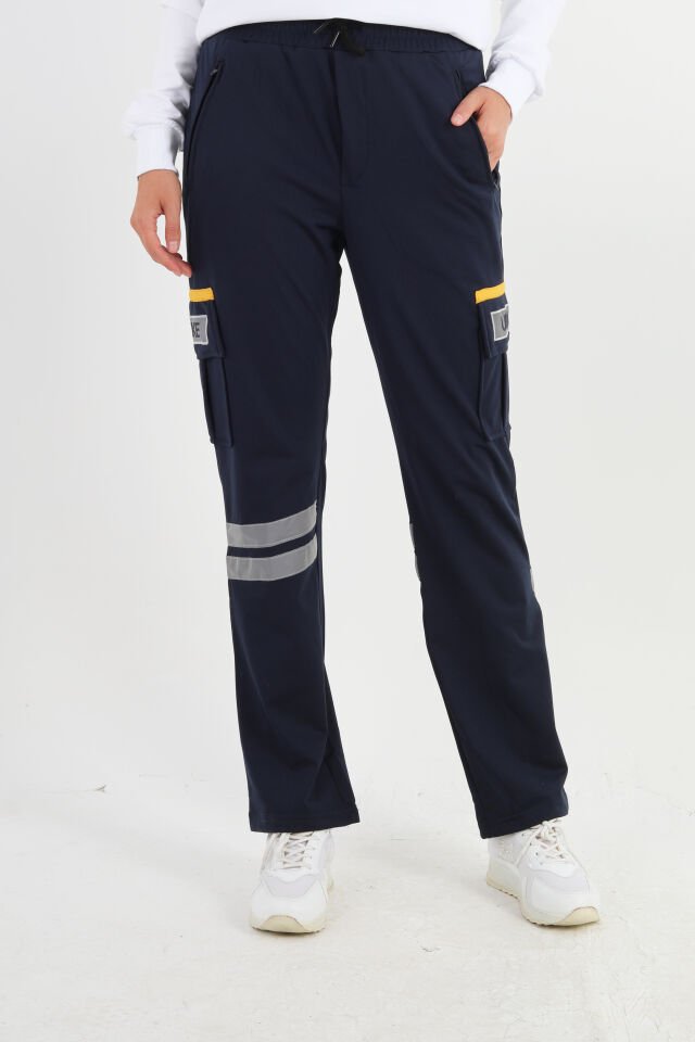 UMKE Lacivert Kışlık Likralı Eşofman Pantolon (Unisex)