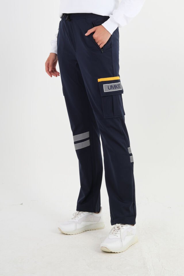 UMKE Lacivert Kışlık Likralı Eşofman Pantolon (Unisex)