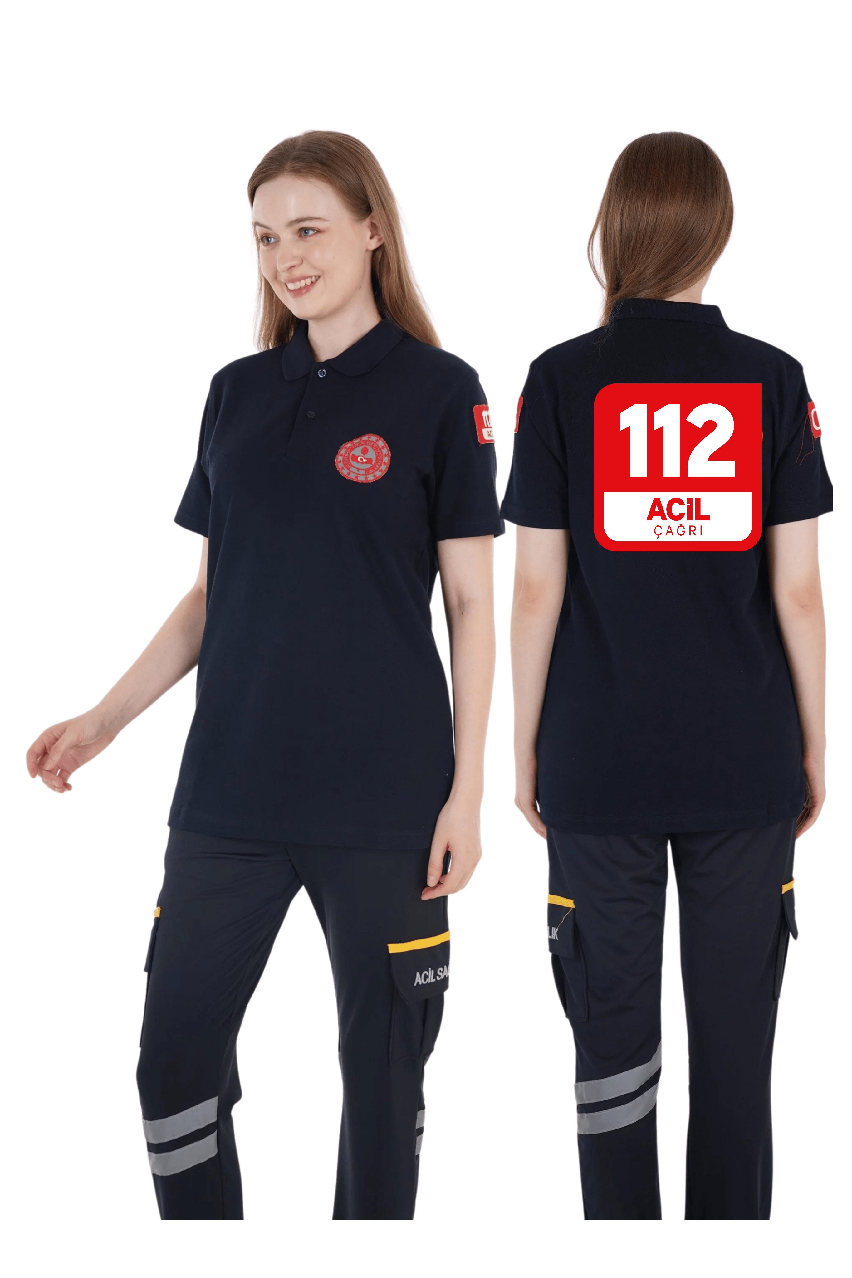 112 Acil Çağrı Merkezi Lacivert Lacost T-shirt (Unisex)
