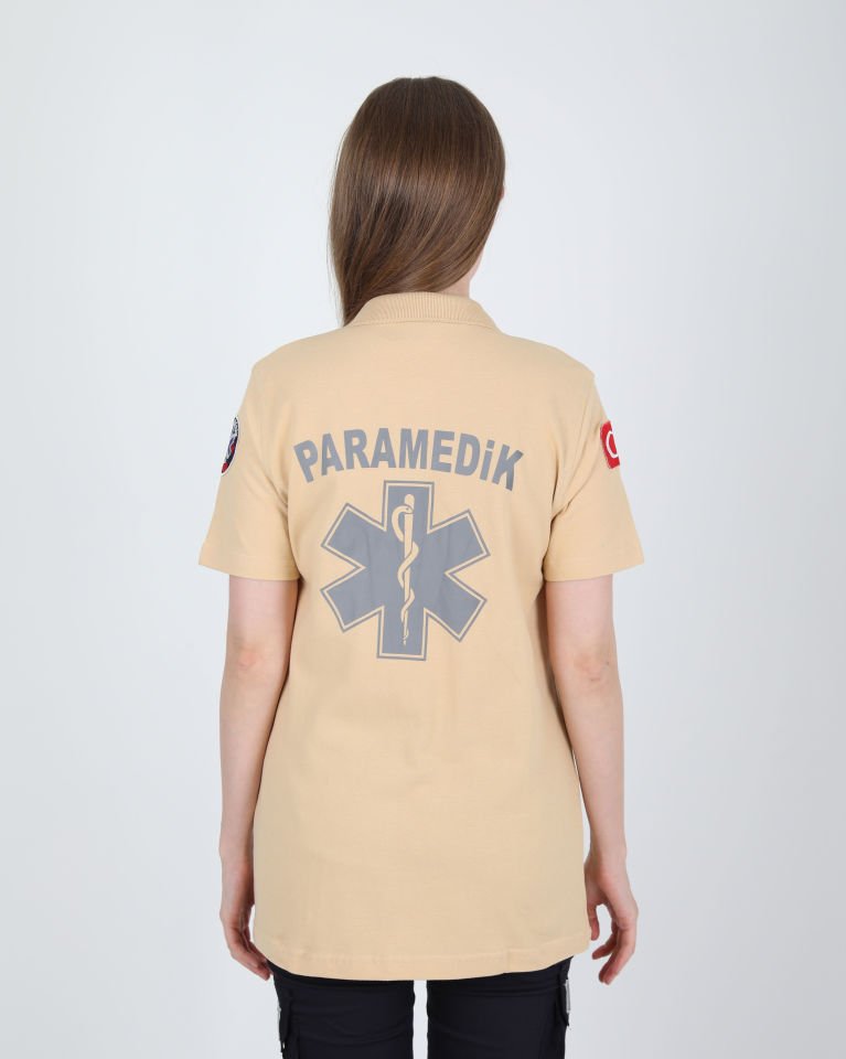 Yeni Paramedik Bej Lacost T-shirt(Unisex)