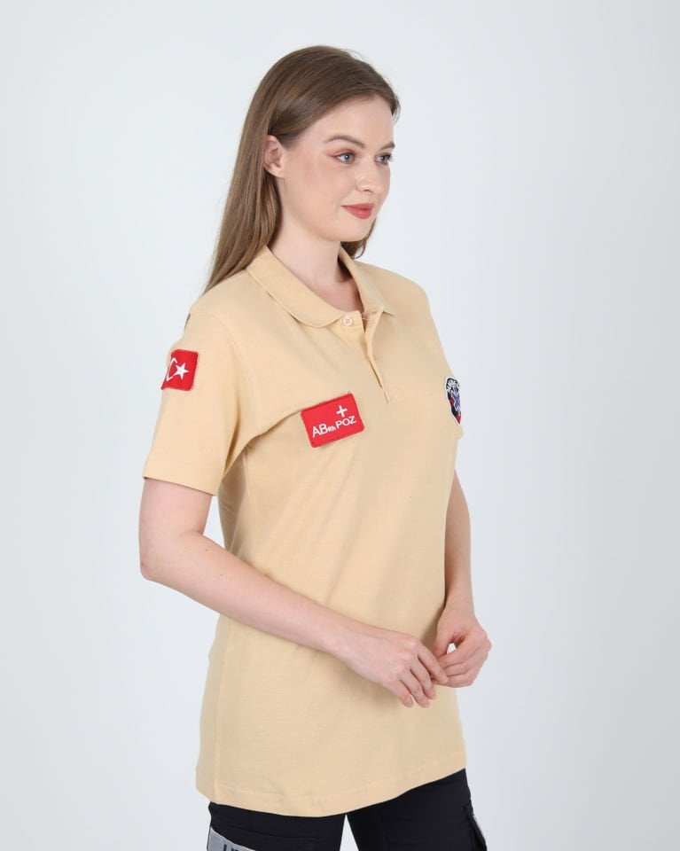 Yeni Paramedik Bej Lacost T-shirt(Unisex)