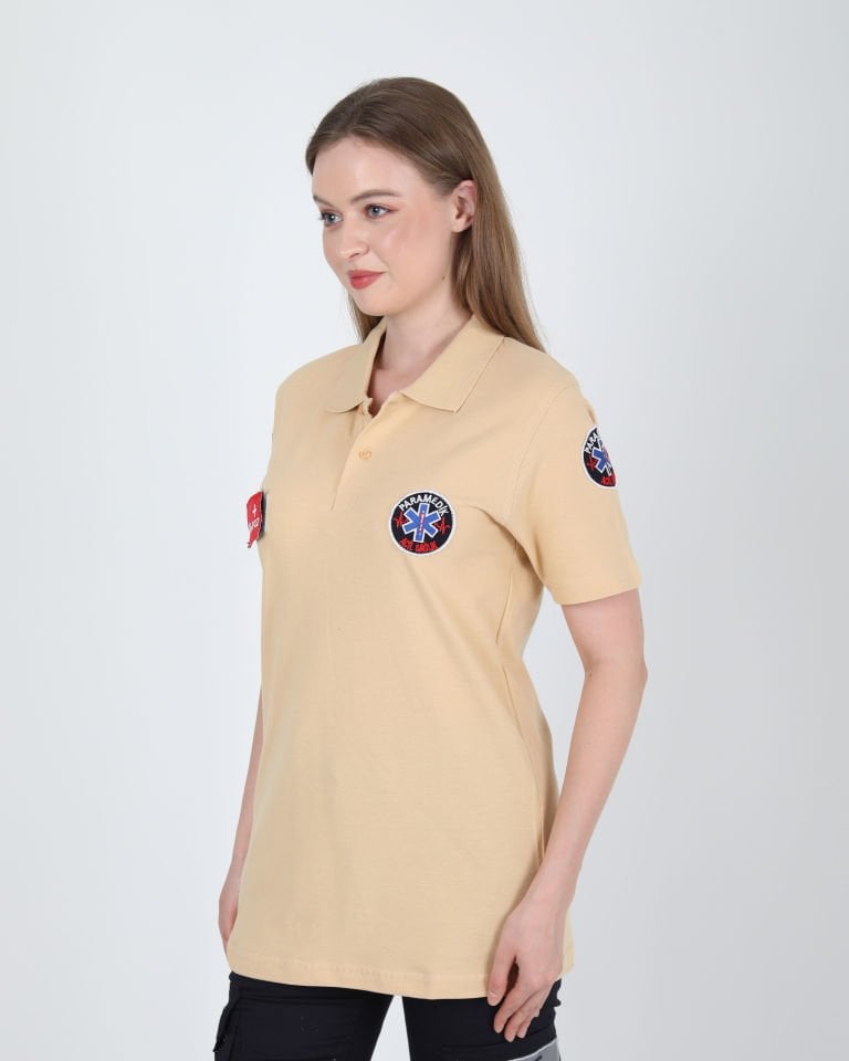 Yeni Paramedik Bej Lacost T-shirt(Unisex)