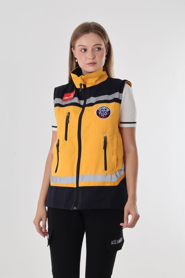 Paramedik Sarı Yelek (Unisex)