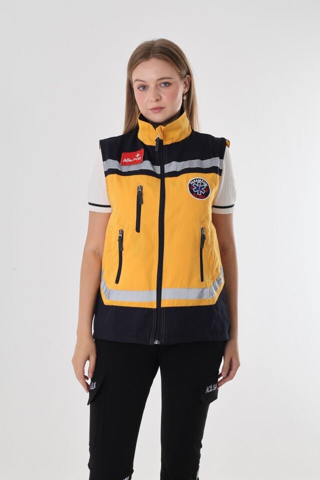 Paramedik Sarı Yelek (Unisex)