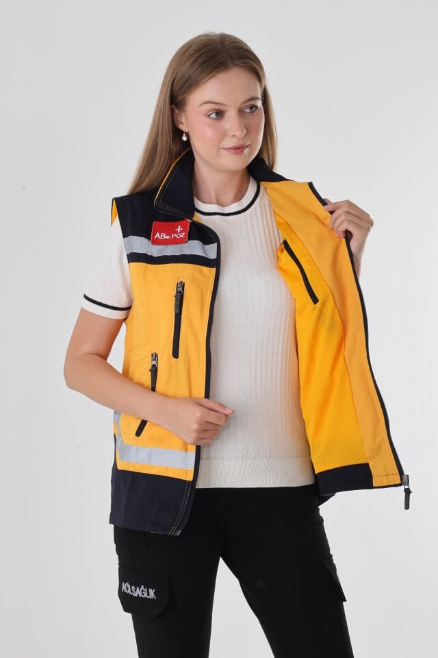 Paramedik Sarı Yelek (Unisex)
