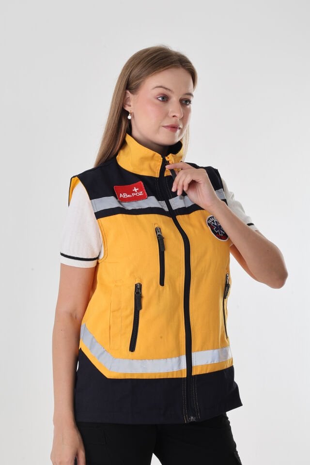 Paramedik Sarı Yelek (Unisex)