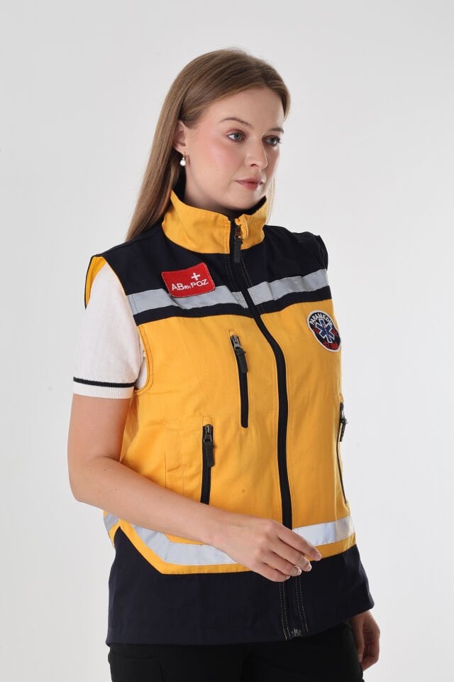 Paramedik Sarı Yelek (Unisex)