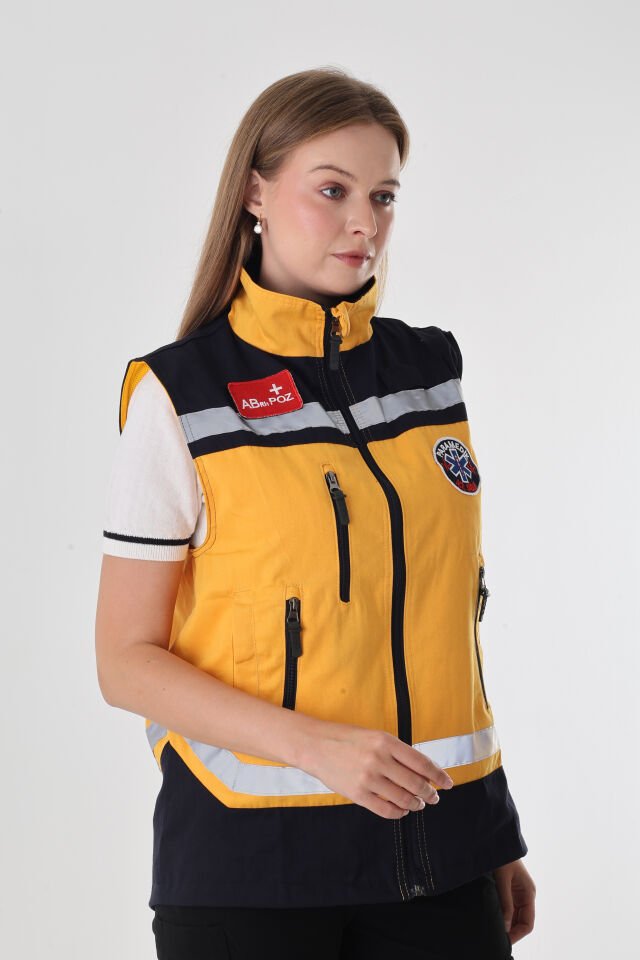 Paramedik Sarı Yelek (Unisex)