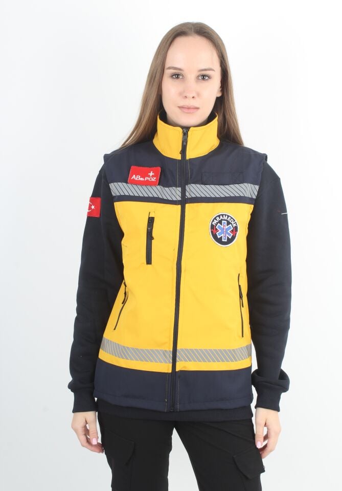 Paramedik Sarı Yelek (Unisex)