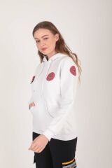 Yeni Evde Sağlık Beyaz Kapşonlu Swit (Unisex)