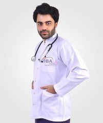 Hakim Yaka Laboratuvar Önlük(Ceket boy)