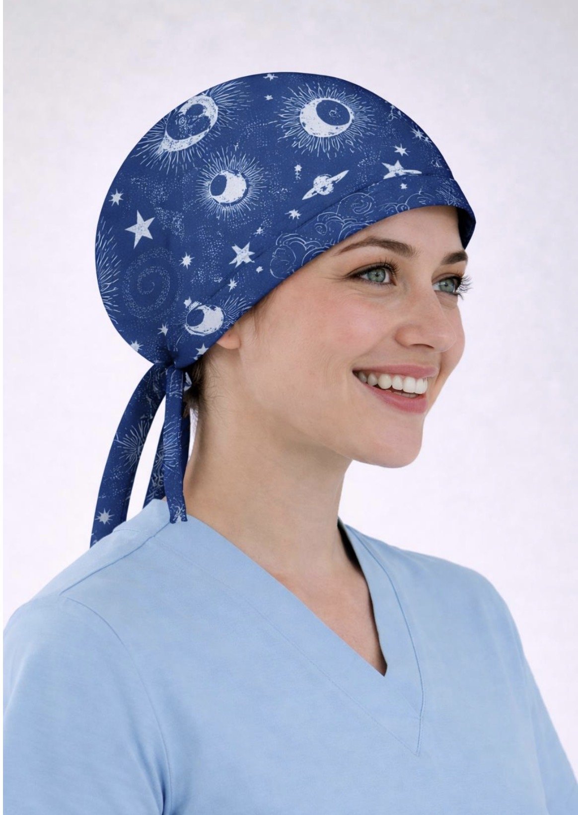 Mavi Gezegen Desenli Bone