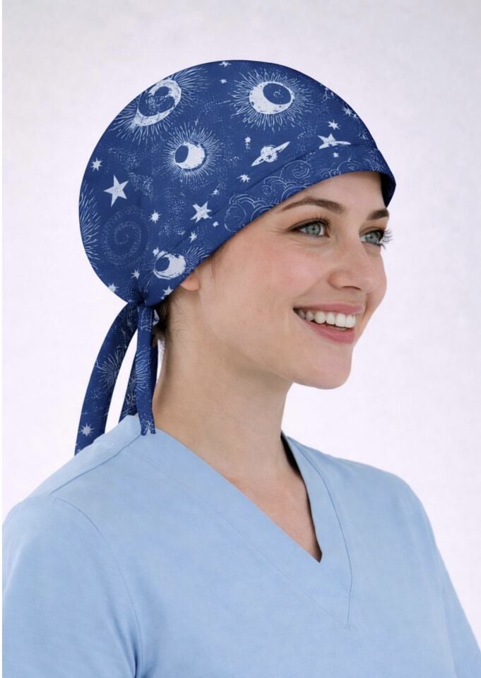 Mavi Gezegen Desenli Bone