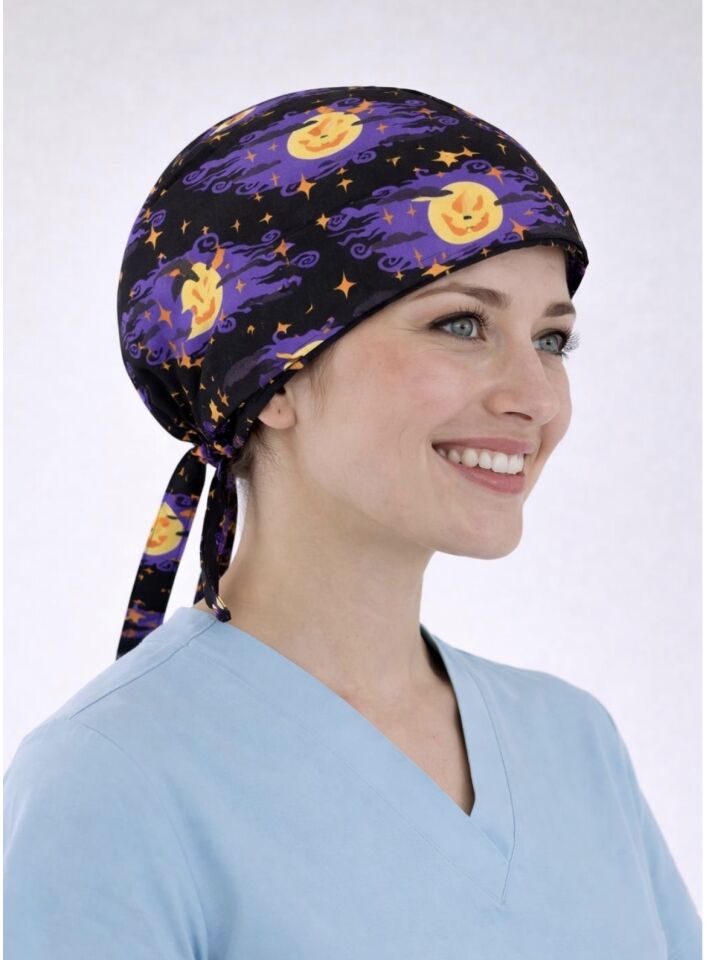 Mor Siyah Desenli Bone