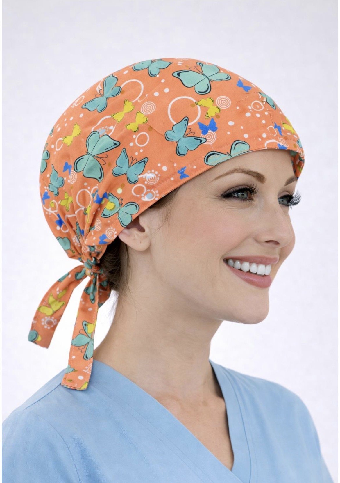 Kelebek Desenli Turuncu Bone