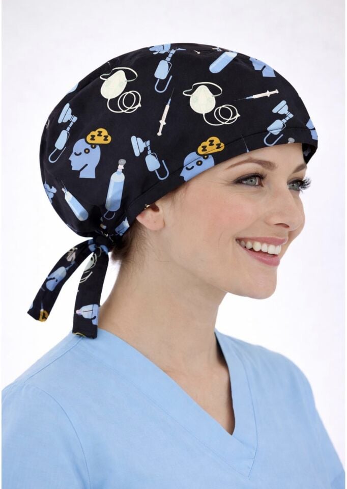 Sağlık Desenli Bone