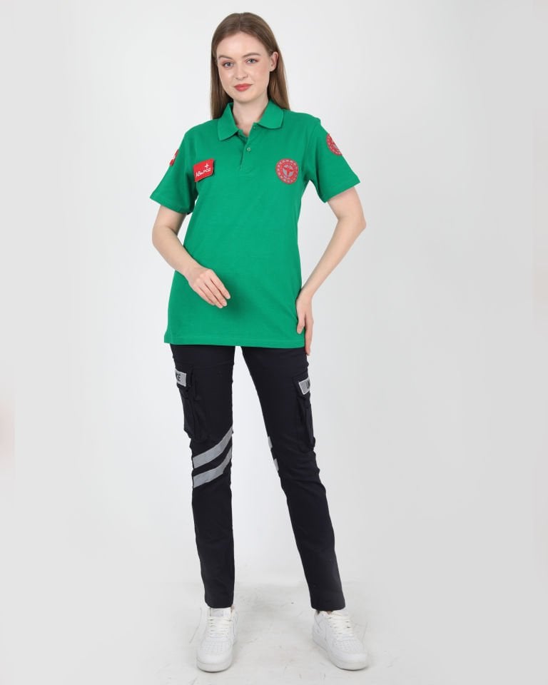 Yeni 112 Acil Sağlık Açık Yeşil Lacost T-shirt (Unisex)