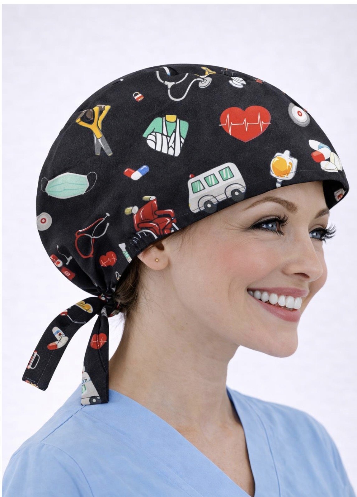 Sağlık Desenli Bone