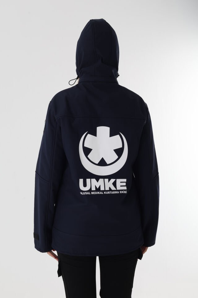 UMKE Lacivert Shoftshell Mont (Unisex-Su Geçirmez)