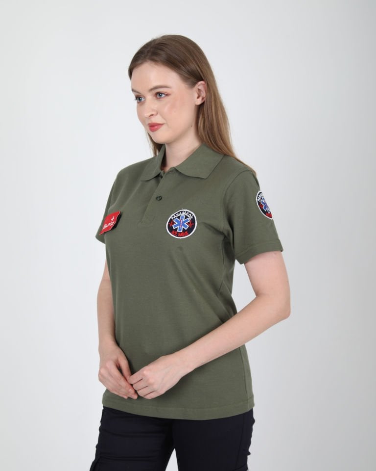 Yeni Paramedik Haki Yeşili Lacost T-shirt (Unisex)