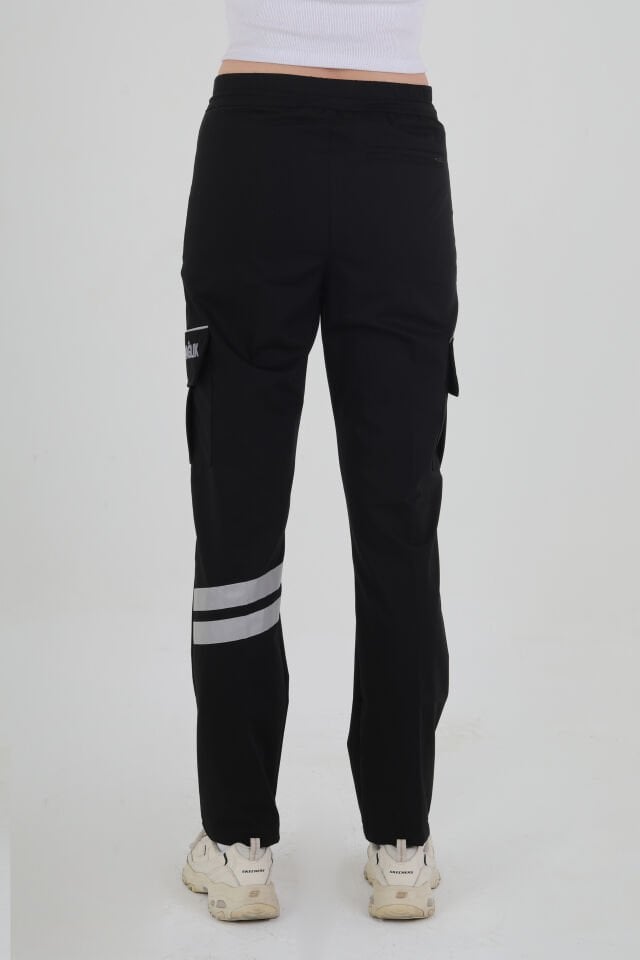 112 Acil Sağlık 4 Mevsim Siyah Likralı Eşofman Pantolon (Unisex)