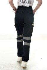 4 Mevsim Lacivert Paramedik Pantolon (Unisex-Yüksek Bel)