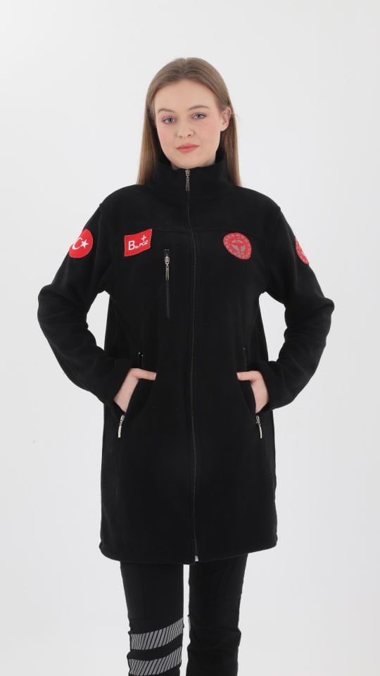Yeni 112 Acil Sağlık Siyah Tunik Polar