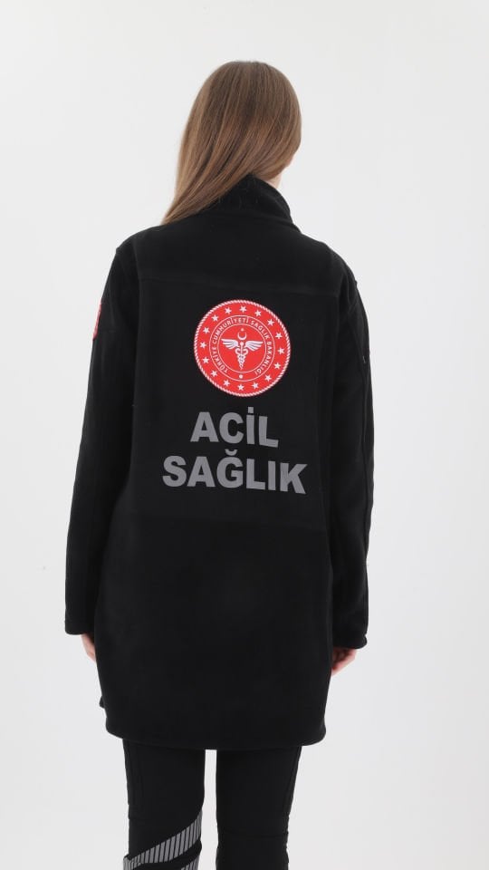 Yeni 112 Acil Sağlık Siyah Tunik Polar