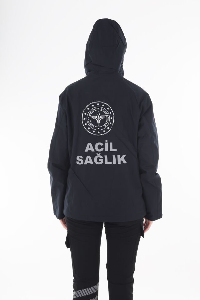 YENİ 112 Acil Sağlık Lacivert Mevsimlik Mont (Unisex)