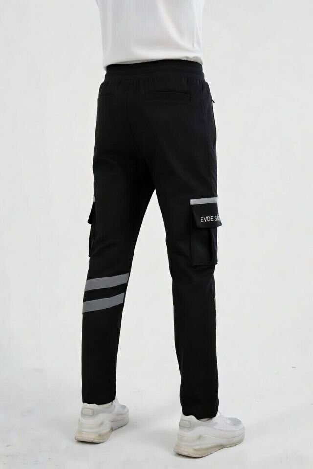 Yazlık Evde Sağlık Siyah Eşofman Pantolon (Unisex)