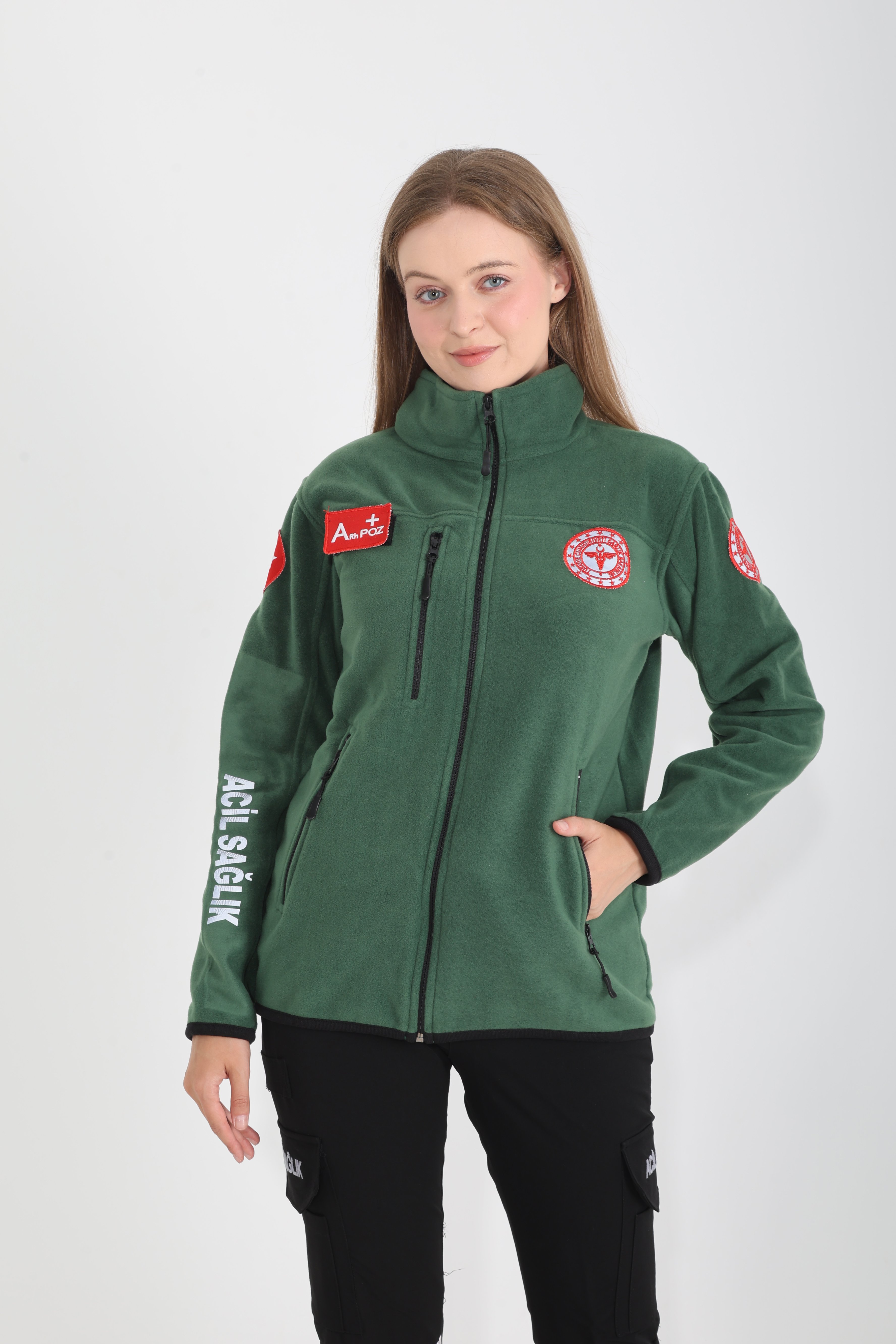Yeni 112 Acil Sağlık Avcı Yeşili Polar (Unisex)