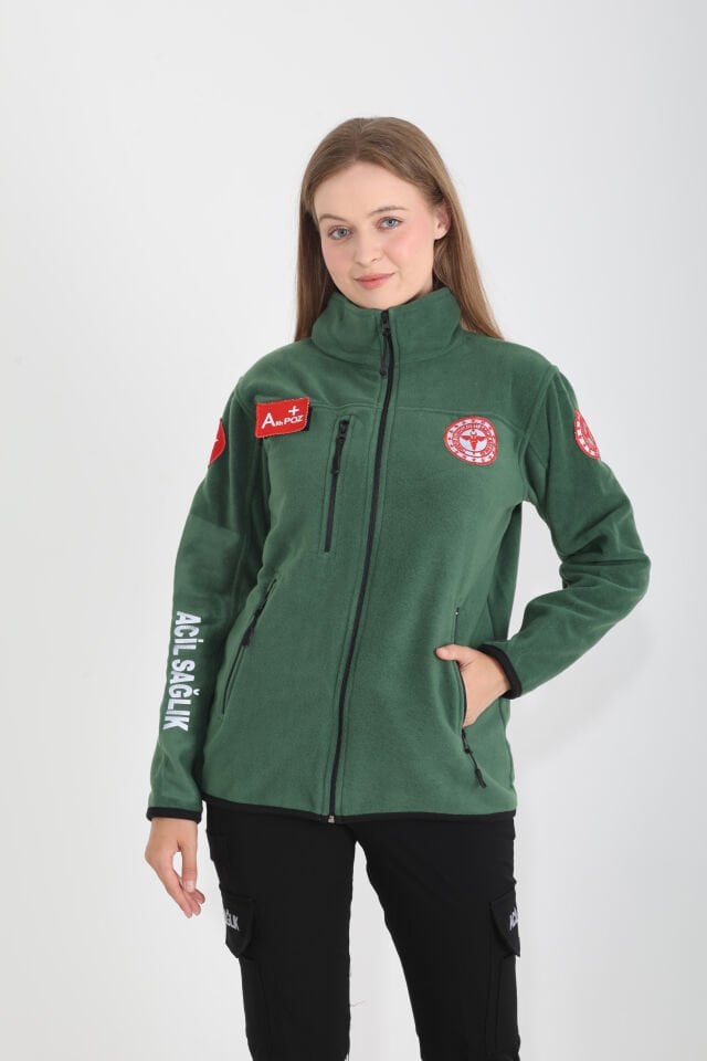 Yeni 112 Acil Sağlık Avcı Yeşili Polar (Unisex)