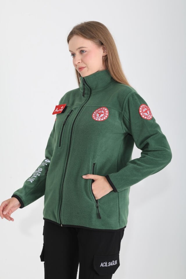 Yeni 112 Acil Sağlık Avcı Yeşili Polar (Unisex)