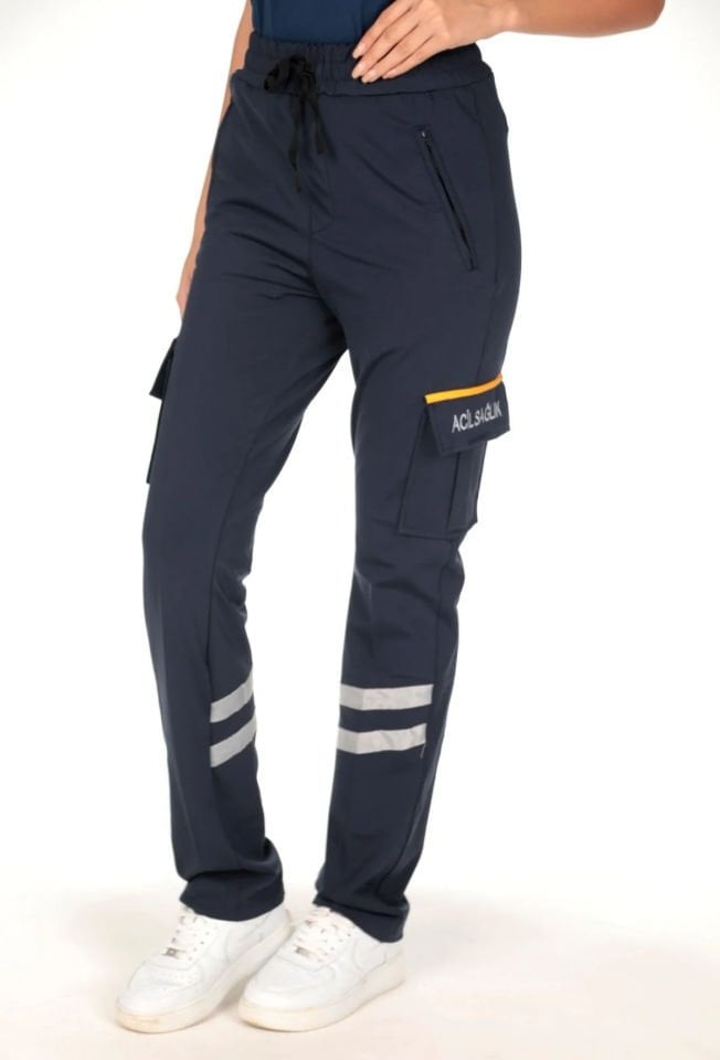 Yeni 112 Acil Sağlık Yazlık Likralı Eşofman Pantolon (Unisex)