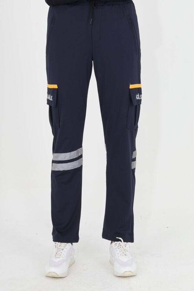 112 Acil Sağlık 4 Mevsim Likralı Lacivert Eşofman Pantolon (Unisex)