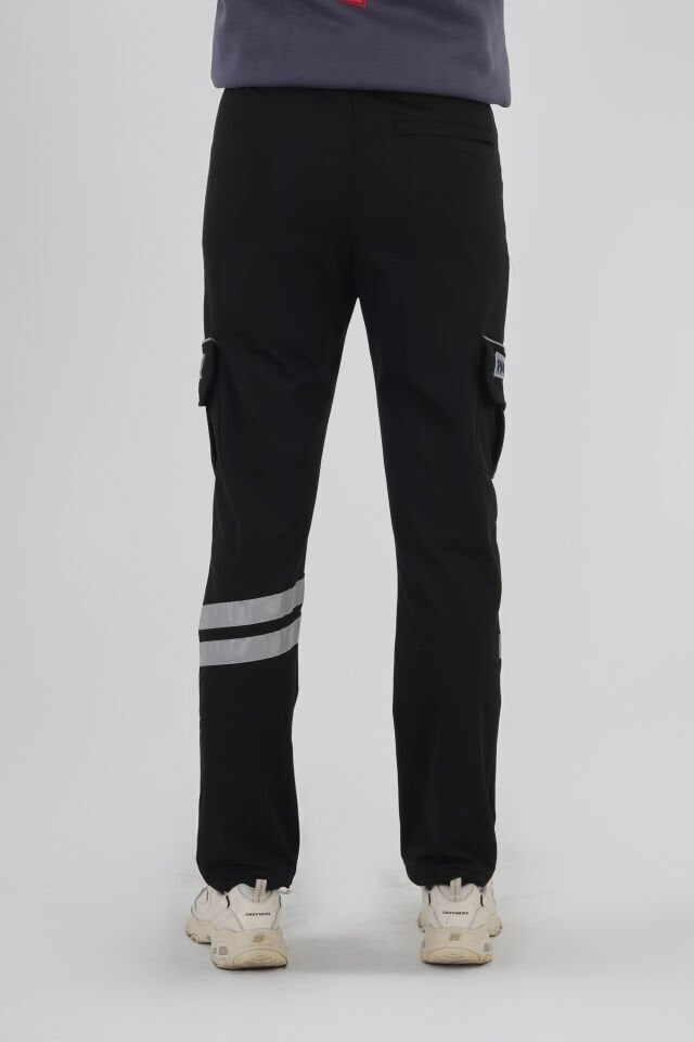 Paramedik 4 Mevsim Siyah Likralı Eşofman Pantolon (Unisex)