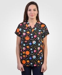 Desenli Hemşire Forması (UZAY) Galaxy