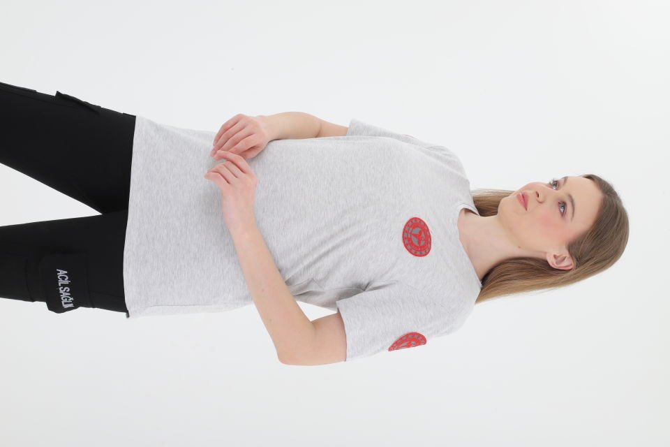 Yeni 112 Acil Sağlık Açık Gri Penye T-shirt (Unisex)