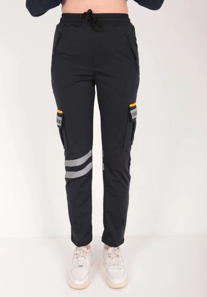 Evde Sağlık 4 Mevsim Lacivert Likralı Eşofman (Unisex)