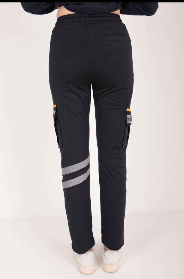Evde Sağlık 4 Mevsim Lacivert Likralı Eşofman (Unisex)